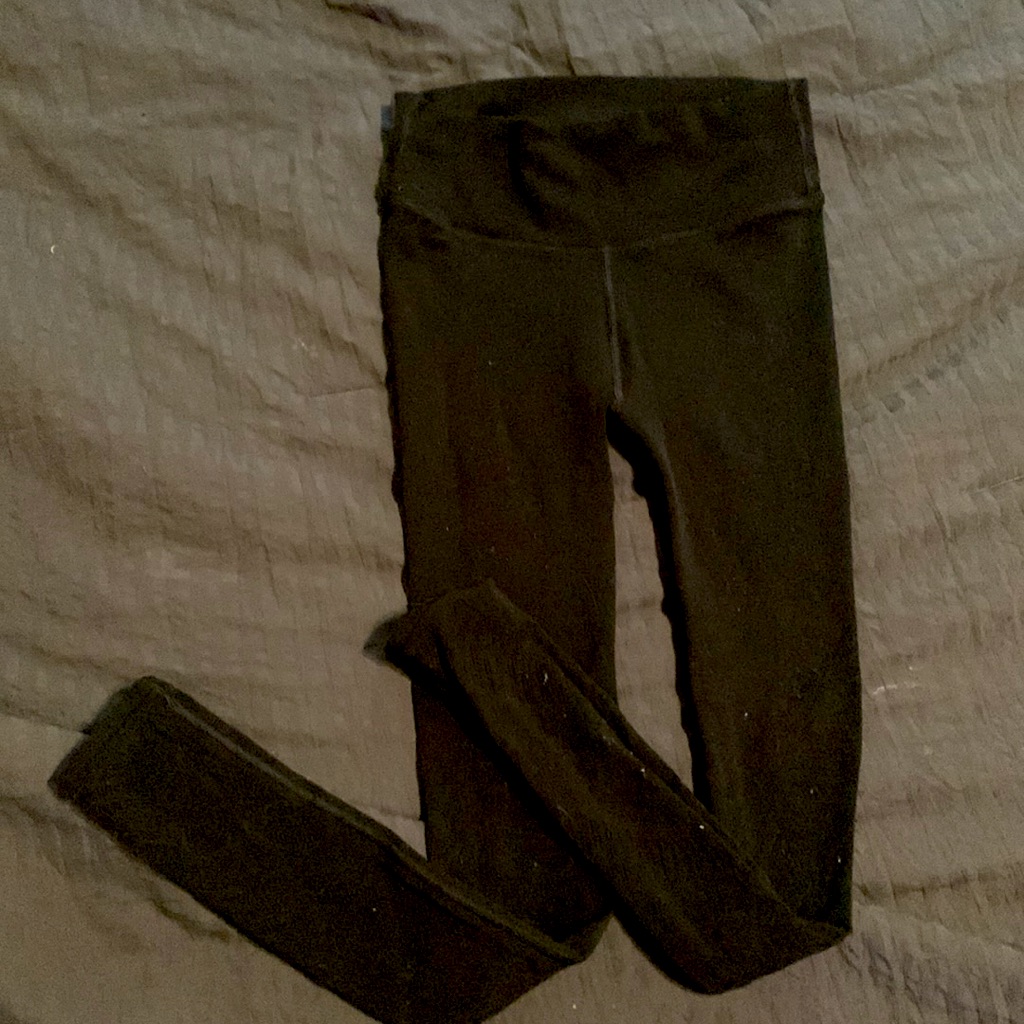 Half Sheer Black Lululemon Leggings